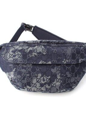 Gucci GG Denim Belt Bag Blue